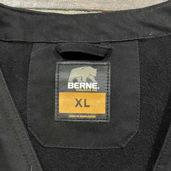 Vintage Berne Men’s Black 100 % cotton Echo One Zero Concealed Vest - Picture 2 of 6